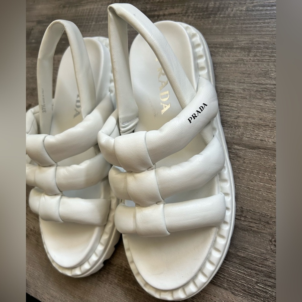 Prada Puffy Slingback Sport Sandal